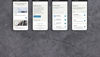 iPhone‑mockuper som viser Stena Recyclings kundeportal