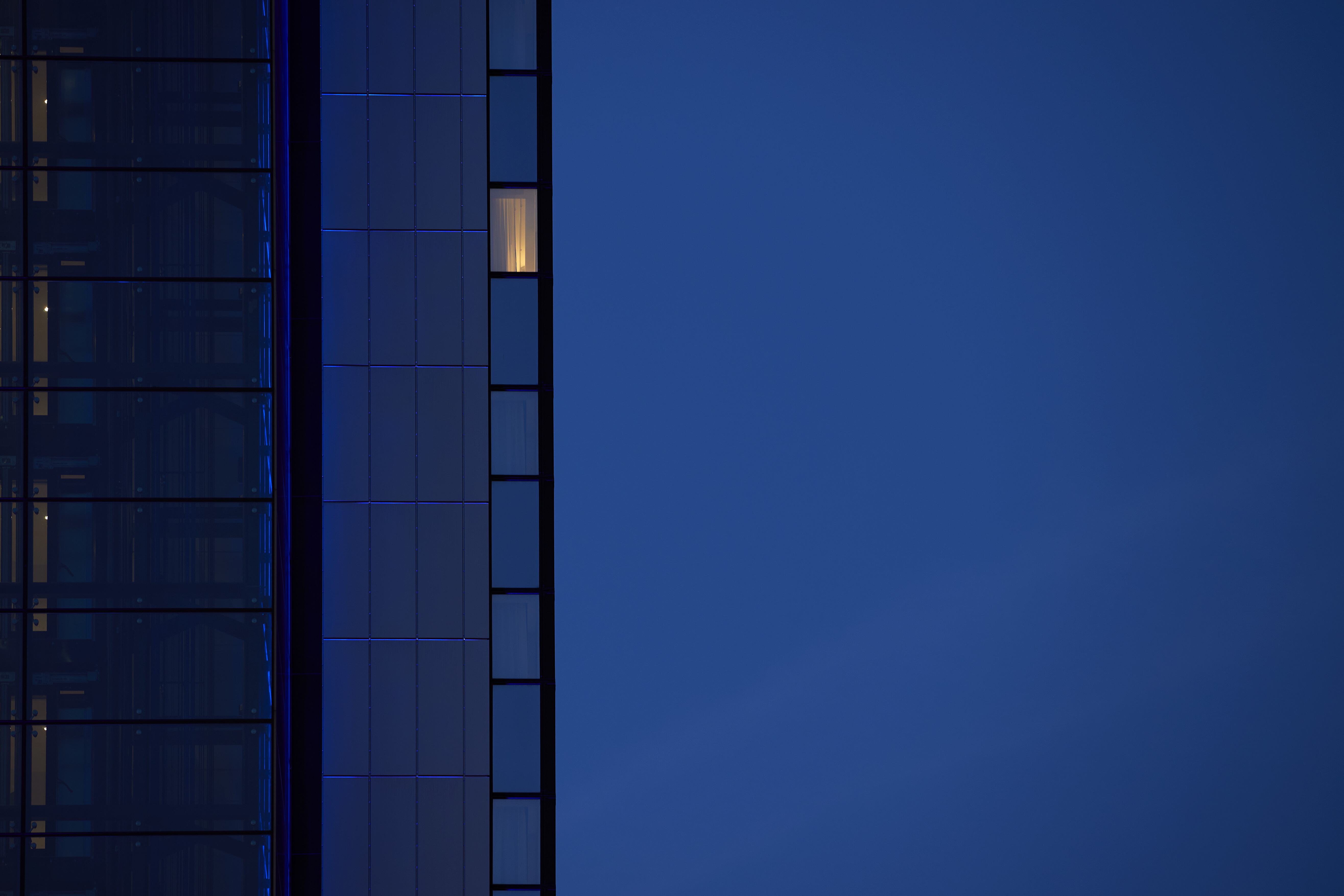 Blå husfasad i Göteborg