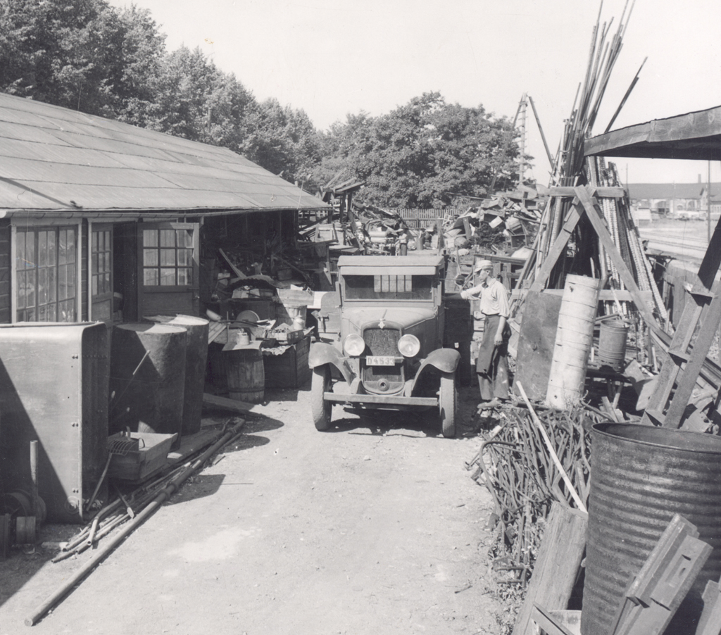An archive image showing Sten A Olsson’s scrap yard in Gothenburg – the beginnings of Stena Recycling