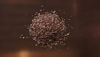 Recycled copper granulates in a pile