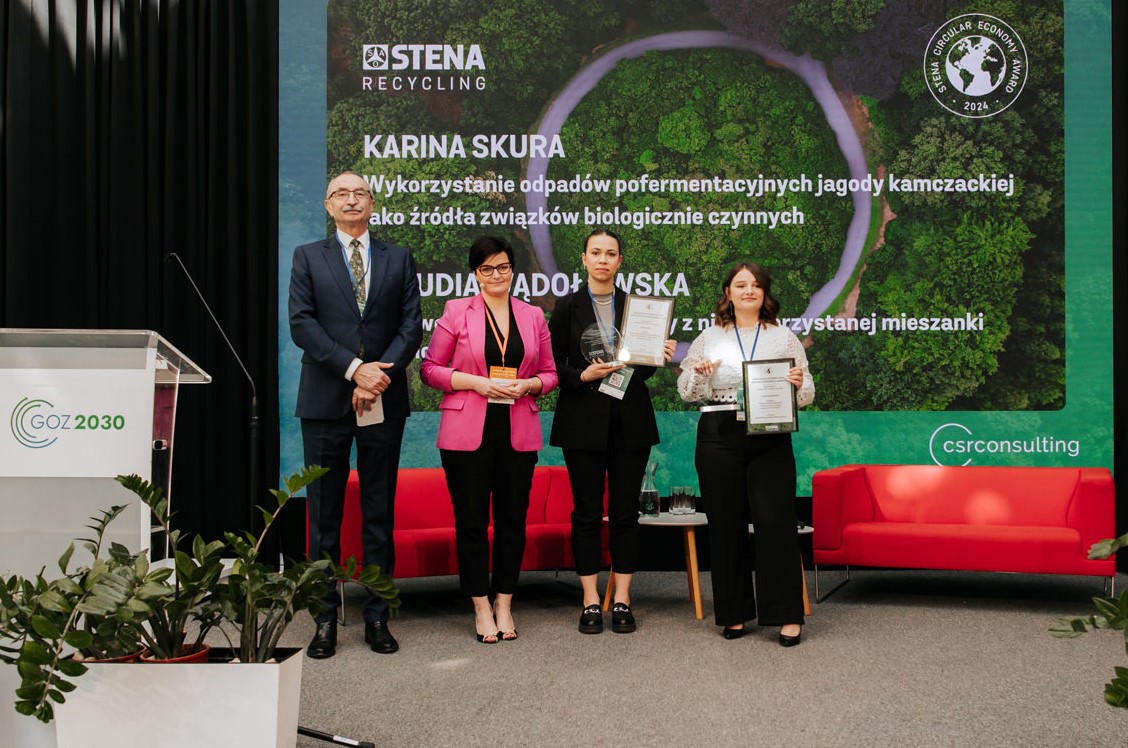 Zwyciężczyni VIII edycji konkursu Stena Circular Economy Award w kategorii studenckiej