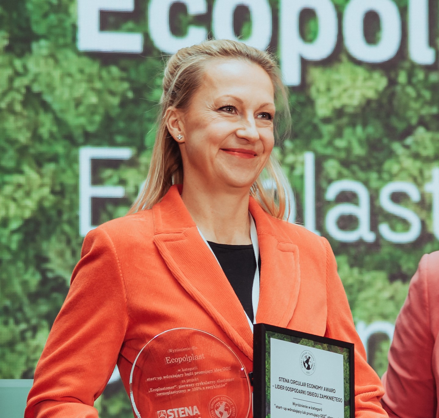 Nagroda dla Ecopolplast - odbierała Katarzyna Pokwicka