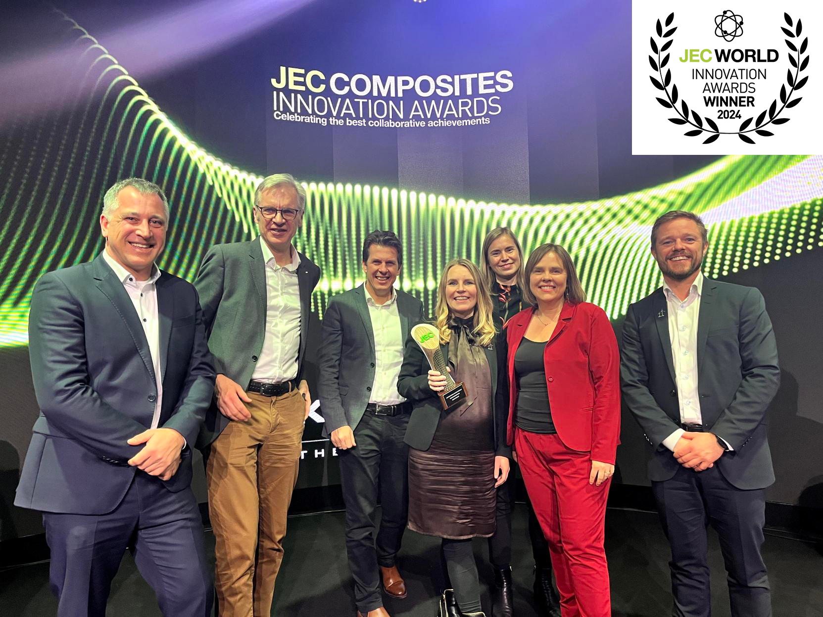 Stena Recycling vinder JEC World Award 2024 med CETEC-Group for Blade Circularity Solution