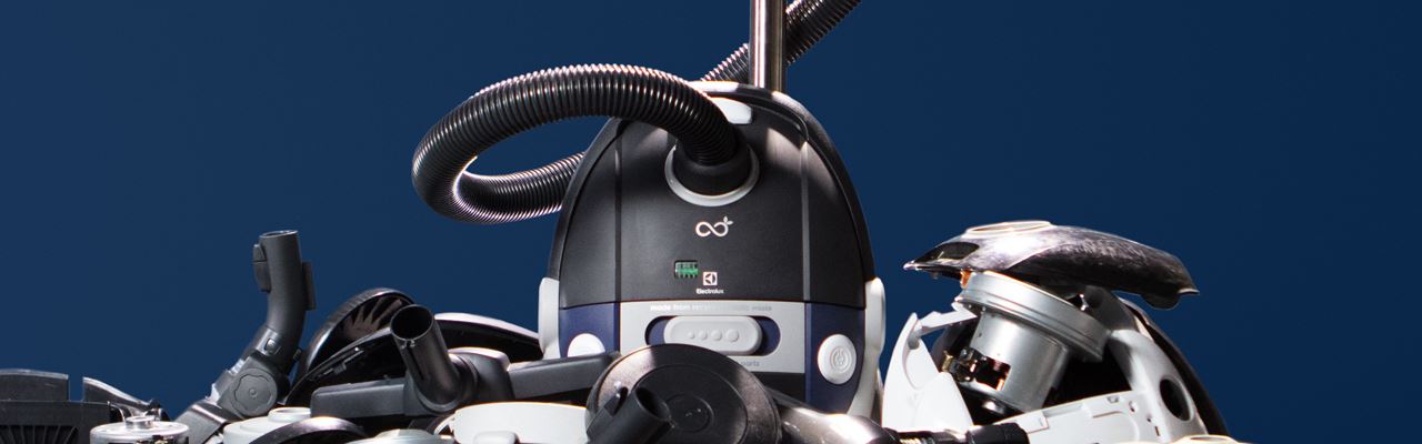 Electrolux presenterar dammsugare av 100% återvunnet och återanvänt material