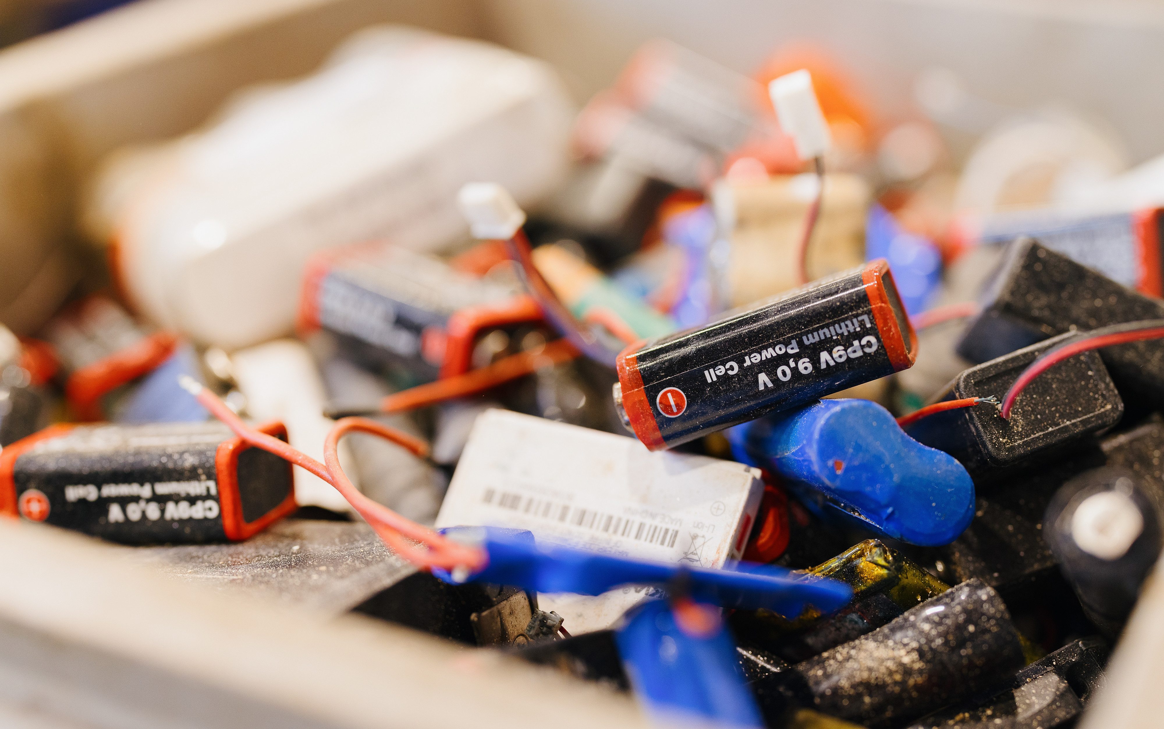 Batterier på återvinning