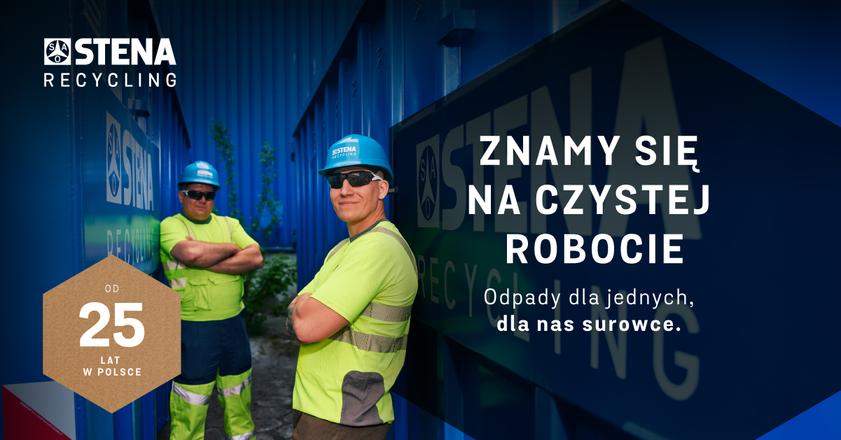 25 lat Stena Recycling w Polsce, zespół, kontenery, praca, recykling