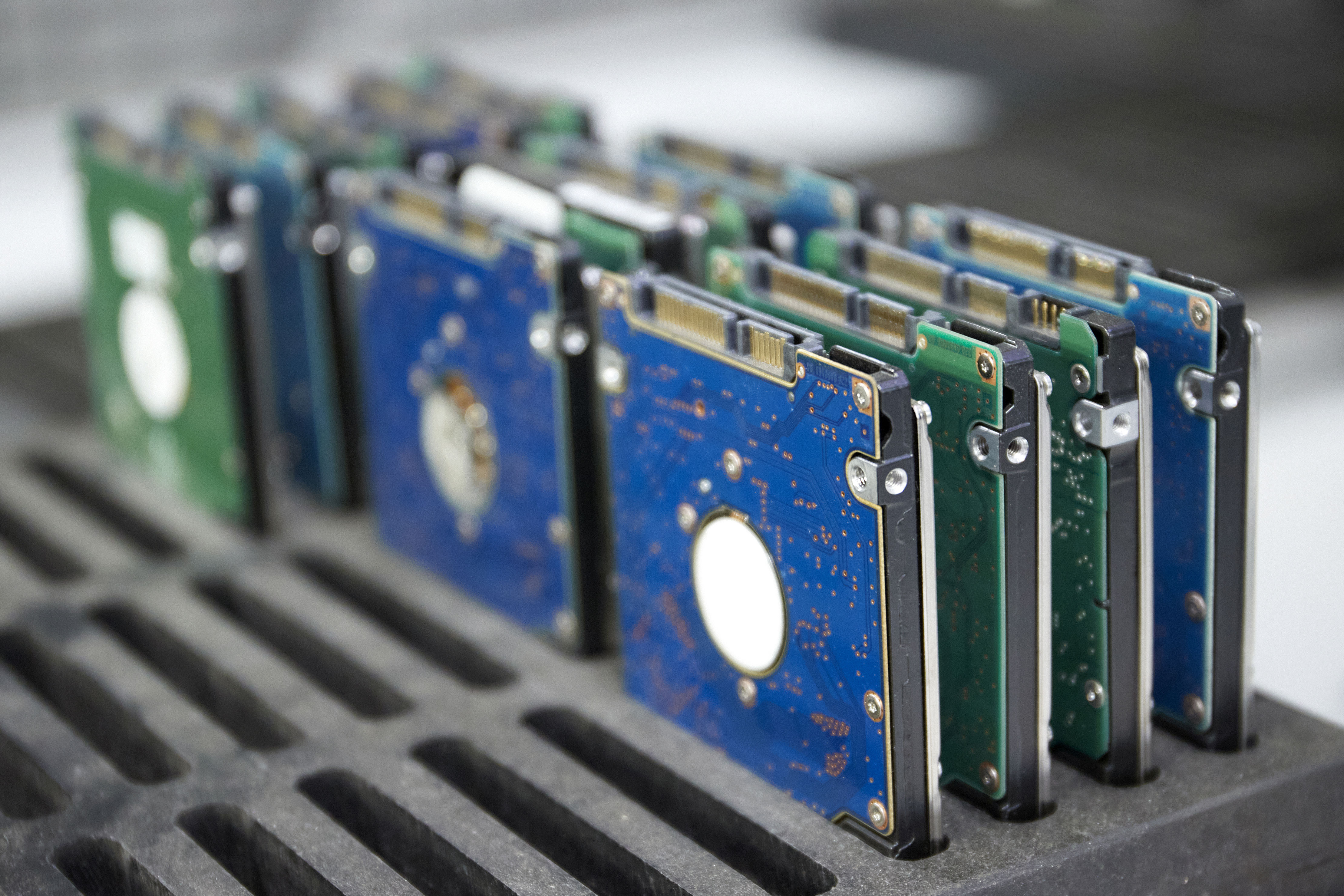 Elektronikschrott, der von Stena Recycling recycelt werden kann.