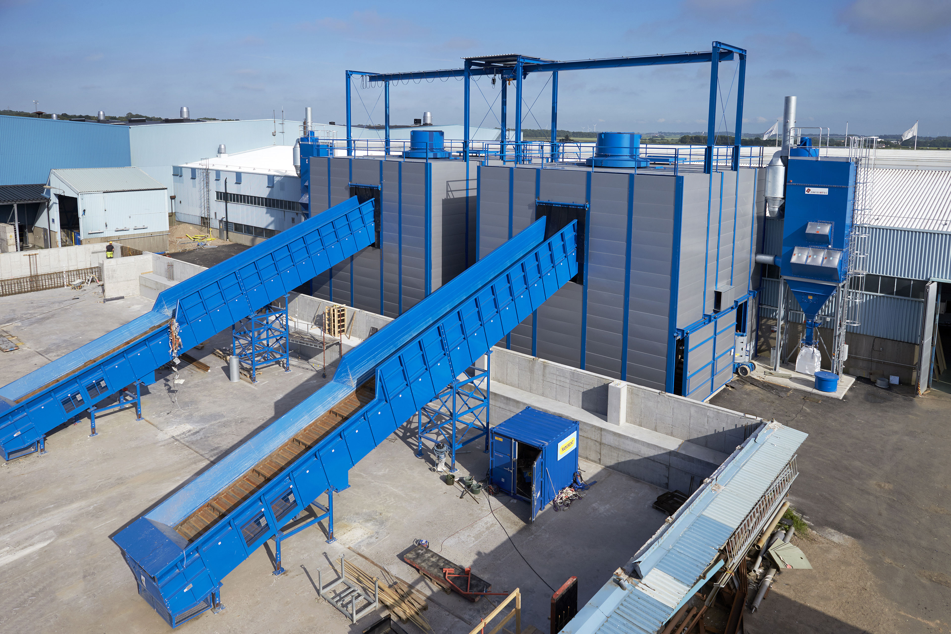 Some of the advanced recycling processes in action at Stena Nordic Recycling Center.